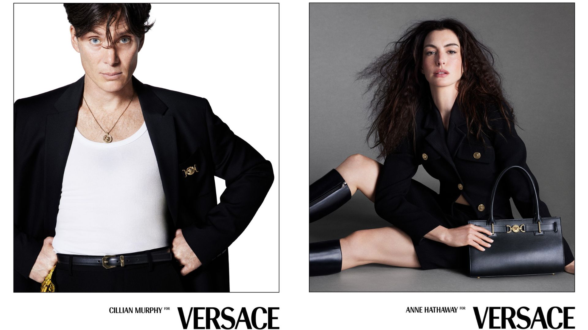 Versace Icons: Οι πρώτες εικόνες της καμπάνιας με τους Cillian Murphy και Anne Hathaway 1