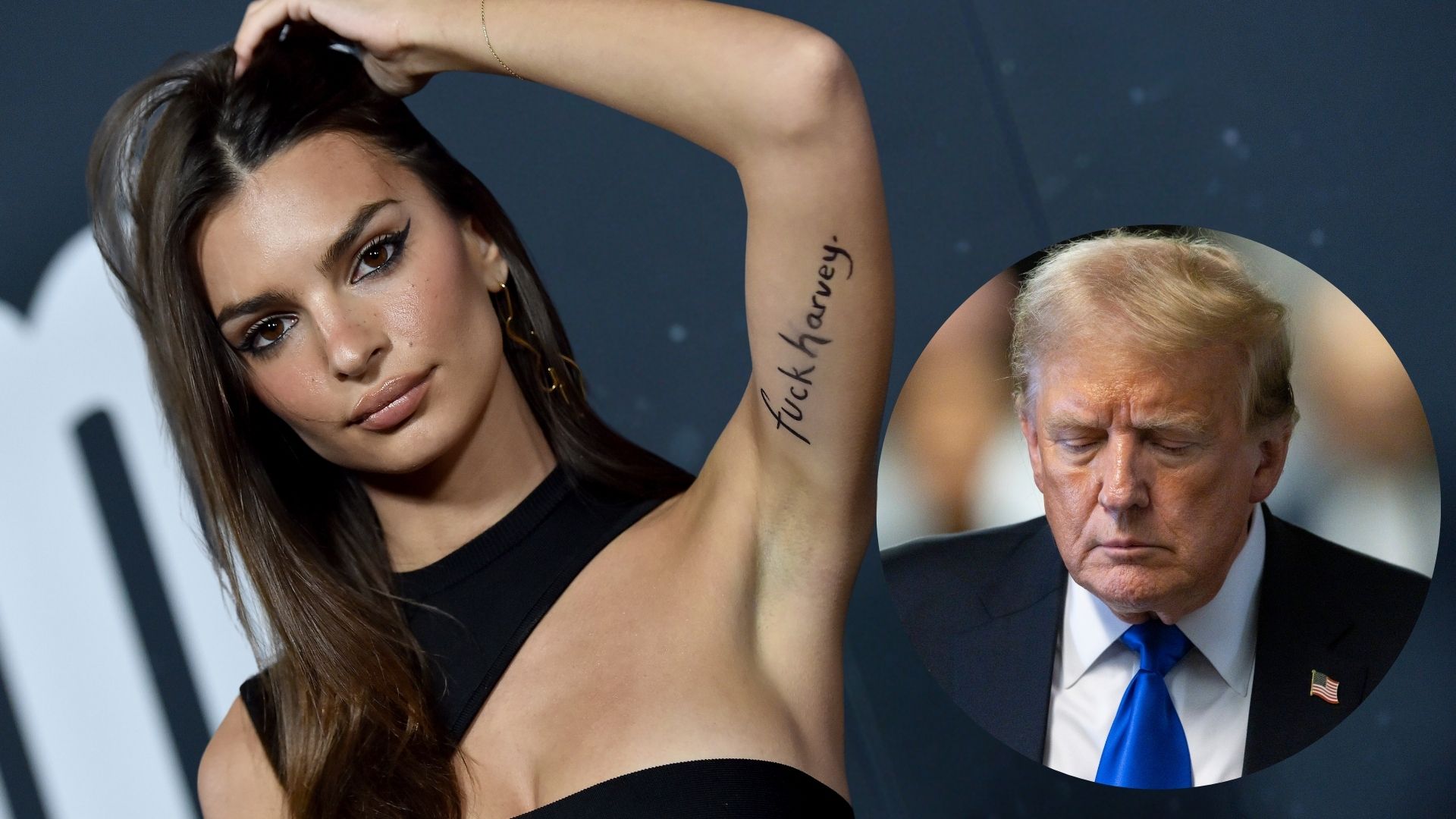 H Emily Ratajkowski τα είπε όλα για τη δίκη Trump μέσα απ΄το μπλουζάκι της 1