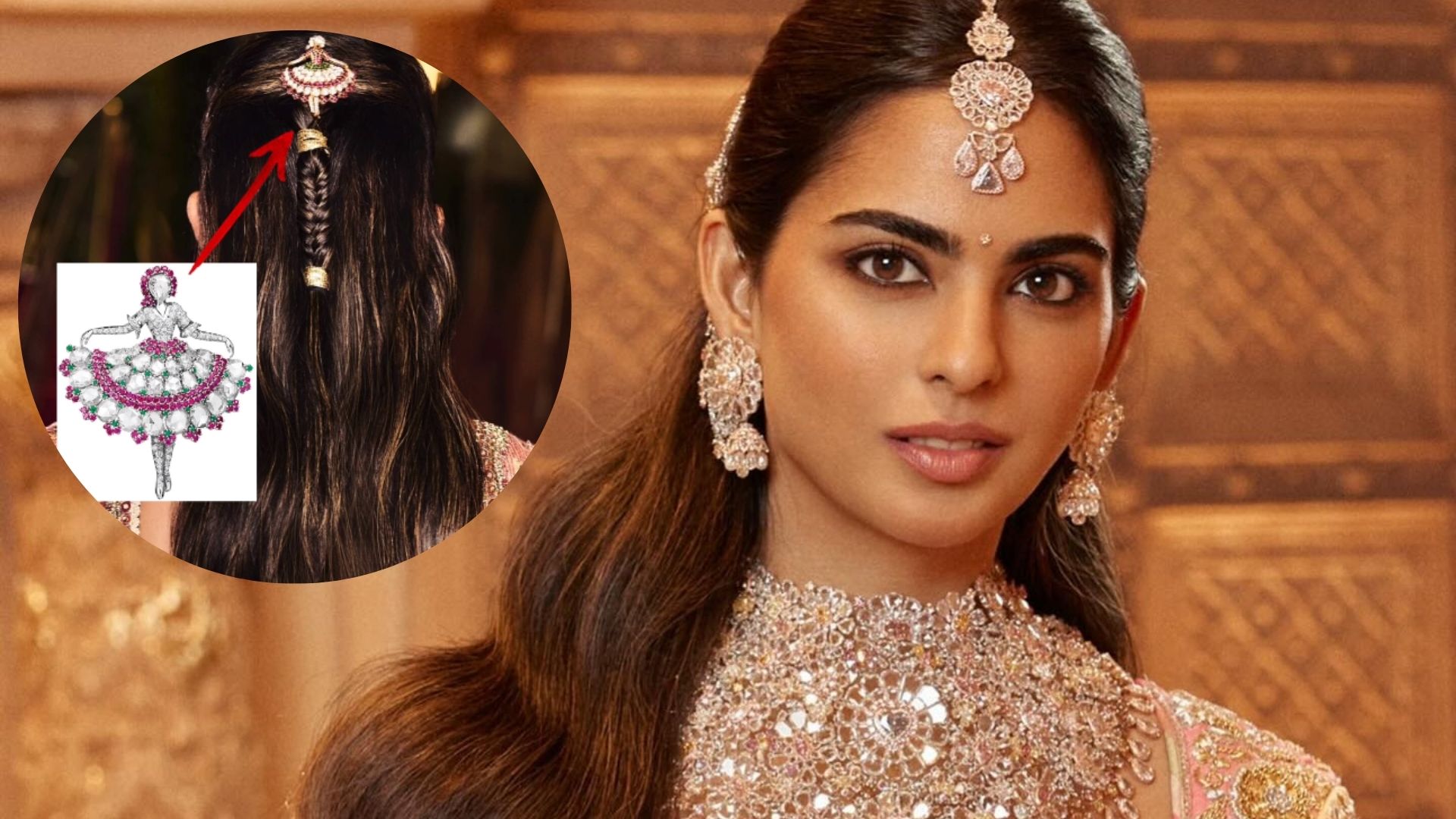 Isha Ambani: Η ιστορία της πολύτιμης καρφίτσας που φορούσε στα μαλλιά της η αδελφή του Anant στον γάμο του 1