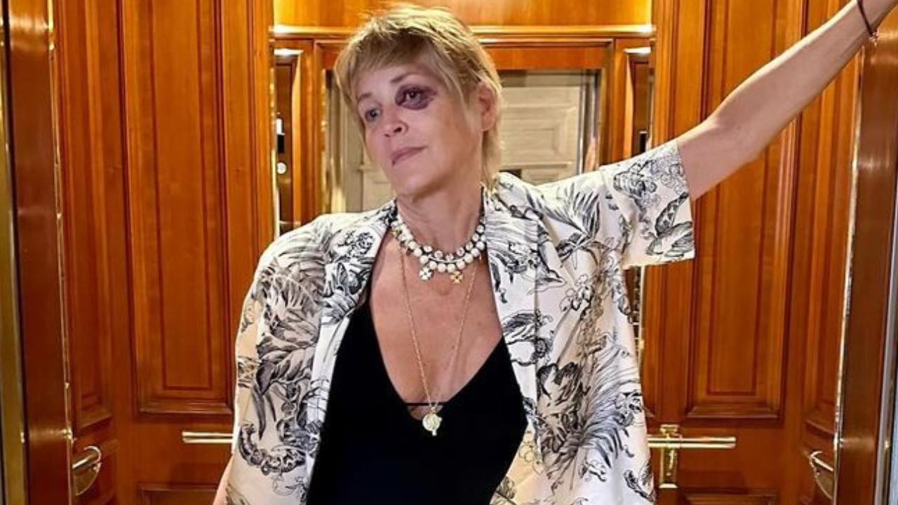 H Sharon Stone εμφανίστηκε με μαυρισμένο μάτι και τρόμαξε τους πάντες – Τι ακριβώς της συνέβη 1