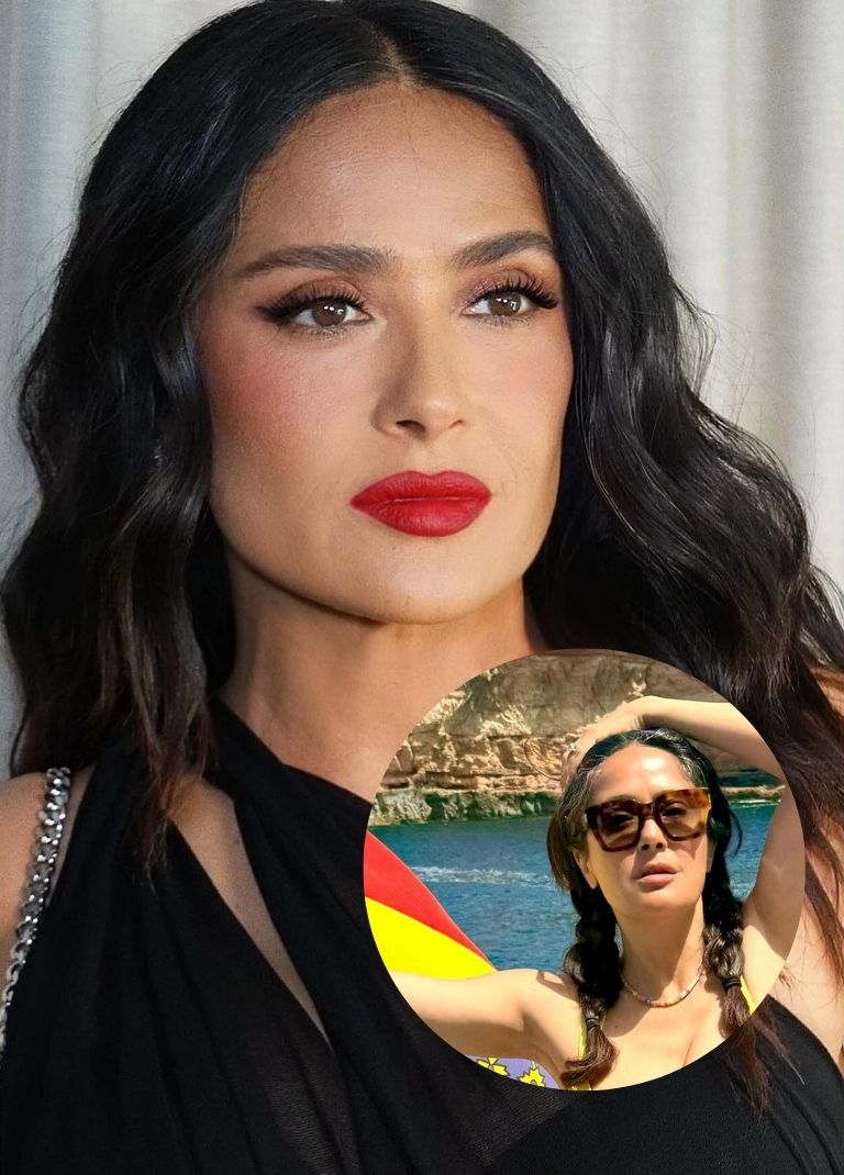 Salma Hayek: Απενοχοποιεί τις λευκές τρίχες στα μαλλιά με τον καλύτερο τρόπο 2