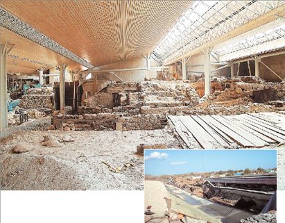 «Οχι» της Πολεοδομίας για το στέγαστρο του αρχαιολογικού χώρου στο Ακρωτήρι της Θήρας