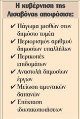 Σταθεροποίηση «α λα ελληνικά»  υιοθετεί η κυβέρνηση της Πορτογαλίας