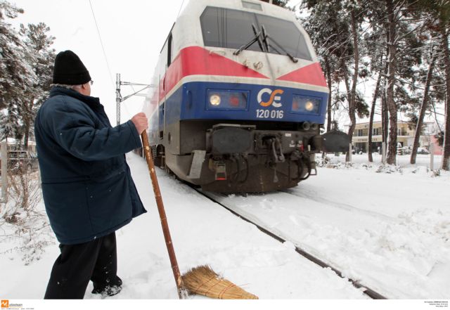 Αναστολή δρομολογίων ΤΡΑΙΝΟΣΕ λόγω χιονιά Τετάρτη-Πέμπτη