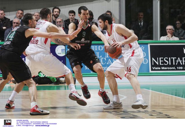 Ο Ολυμπιακός «άγγιξε» το 2-0, αλλά έχασε 81-80 από τη Σιένα