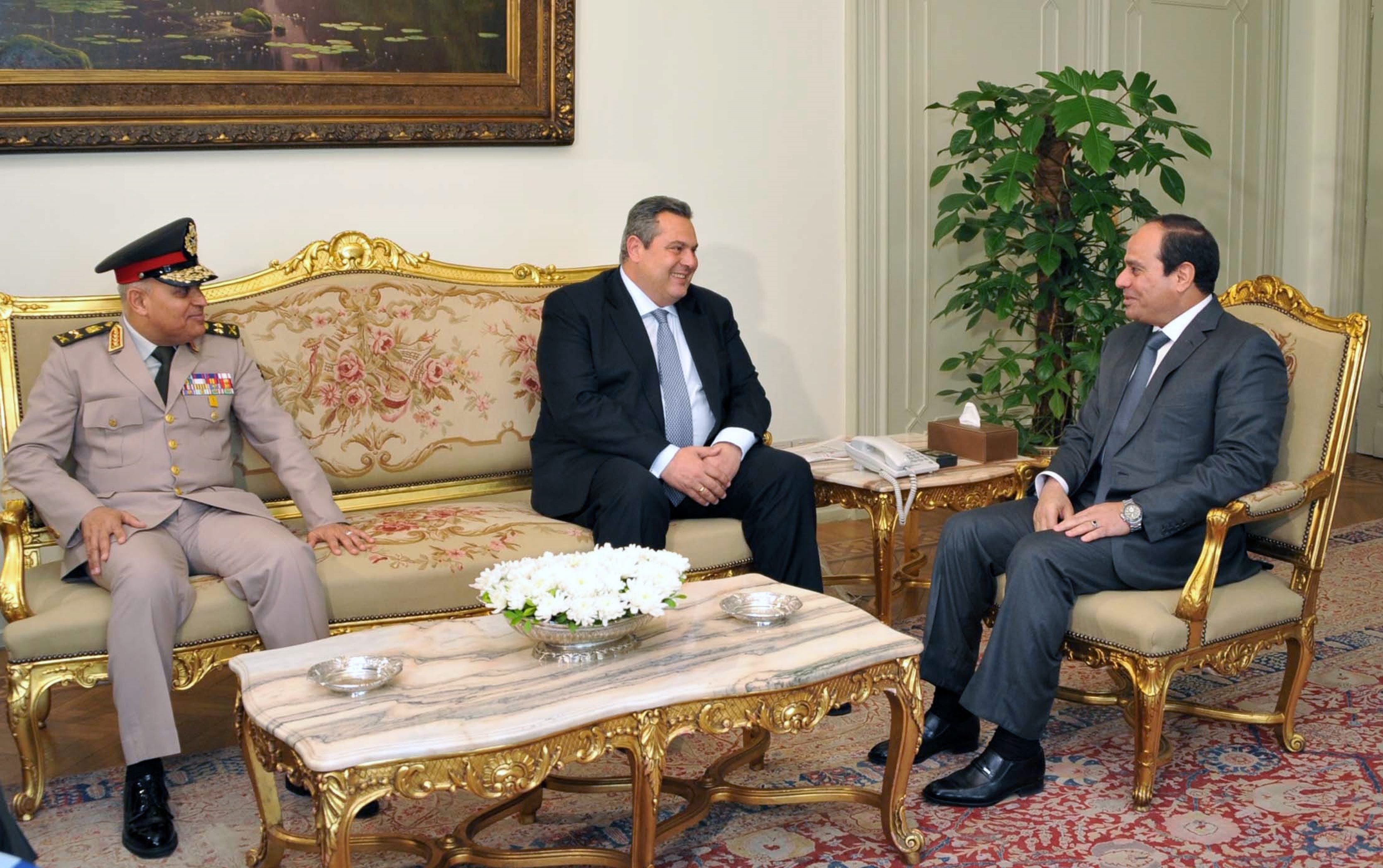 Συμφωνία Καμμένου-Αλ Σίσι για συνεργασία σε θέματα Αμυνας
