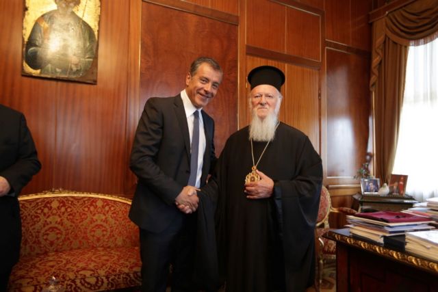 Ο Σταύρος Θεοδωράκης επισκέφθηκε Το Οικουμενικό Πατριαρχείο