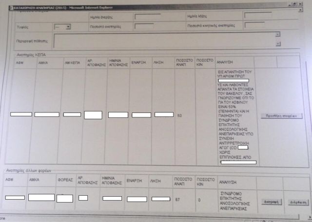 Παραβίαση ευαίσθητων δεδομένων υγείας από το Taxis