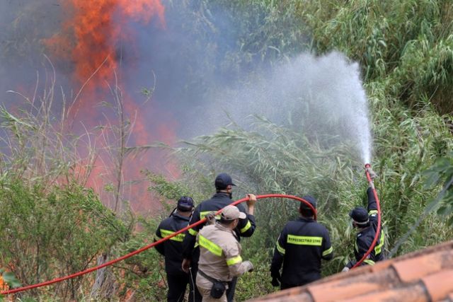 Κρήτη: Πυρκαγιά κοντά στον αρχαιολογικό χώρο της Κνωσού