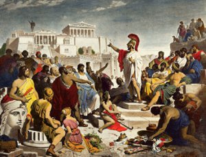 Αρχαία δημοκρατία και θρησκεία, μετανάστευση, εξουσία και χρήμα