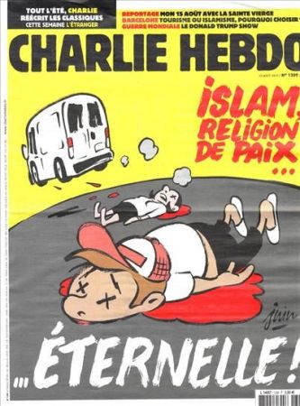 Διχάζει το πρωτοσέλιδο της Charlie Hebdo για τις τρομοκρατικές επιθέσεις στην Καταλωνία