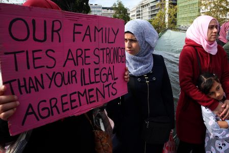 Refugees’ hunger strike for family reunification