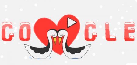 Tο doodle της Google για την ημέρα του Αγ. Βαλεντίνου
