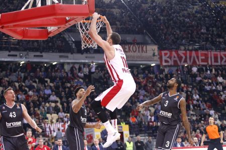 Euroleague:  Ολυμπιακός – Μπάμπεργκ 87 – 79