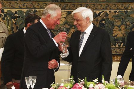 Pavlopoulos calls for return of Parthenon Marbles at dinner for Prince Charles