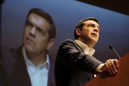 Tsipras calls for debt relief, tells Greek industrialists fiscal discipline will continue