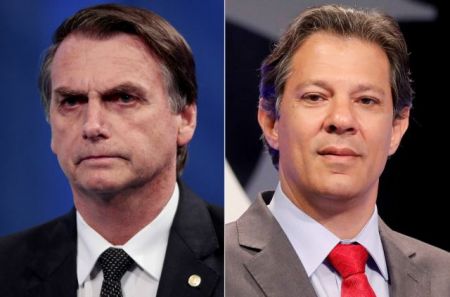 Βραζιλία-εκλογές : Ο ακροδεξιός Μπολσονάρου  θα αναμετρηθεί με τον κεντροαριστερό Αντάτζι στον β’ γύρο