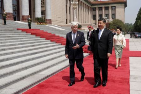 Pavlopoulos stresses threat to Cyprus in talks with Xi Jinping