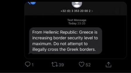 Το SMS των ελληνικών αρχών στους πρόσφυγες: «Μην περνάτε τα σύνορα»