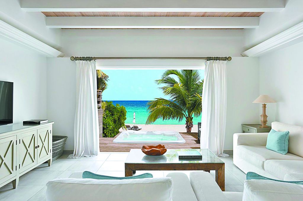    2.1 Cheval Blanc St Barth Isle De France 2 Bedroom Beach Suite Living Room V. Mati 0291 1024x679 