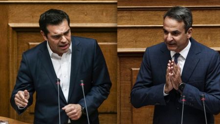 Σε εξέλιξη η μάχη των πολιτικών αρχηγών στη Βουλή