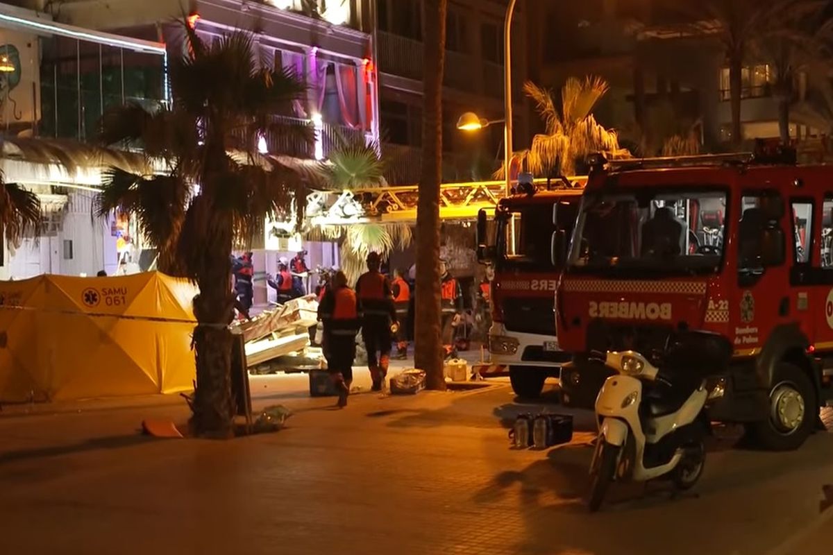 Μαγιόρκα: Χάος μετά την κατάρρευση εστιατορίου (βίντεο)