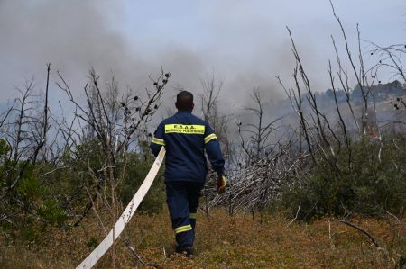 Μεσσηνία: Πυρκαγιά στην Πλάτη – Καίει αγροτοδασική έκταση