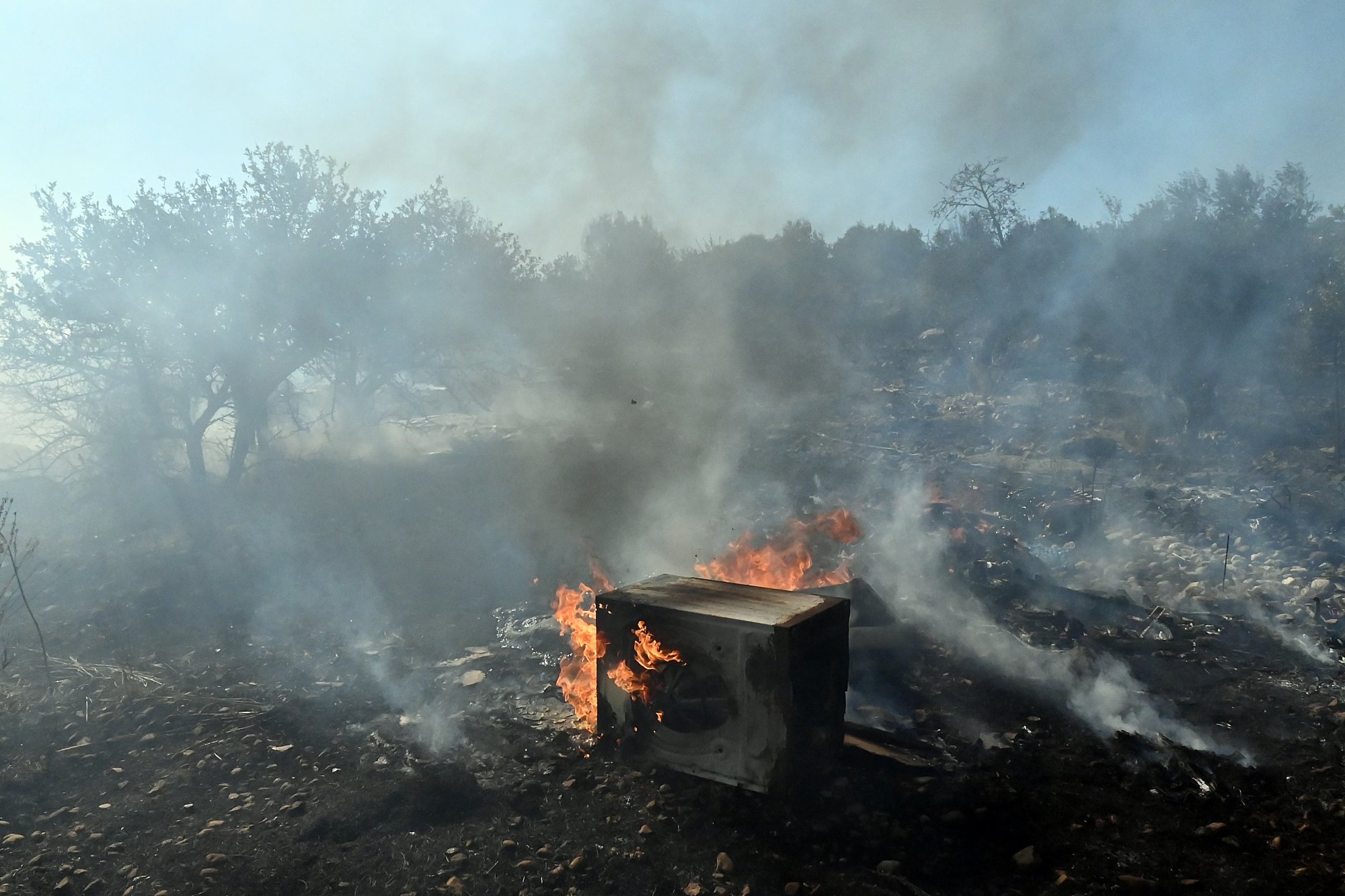 Φωτιά κοντά στη λίμνη Βόλβη – Ήχησε το 112