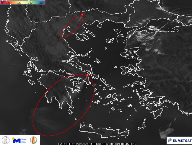 Φωτιά στο Βαρνάβα: Σε απόσταση άνω των 300 χιλιομέτρων η μεταφορά του καπνού