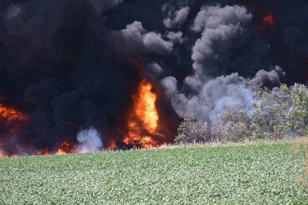 Φωτιά τώρα στη Λάρισα – Προειδοποίηση στους κατοίκους να παραμείνουν μέσα