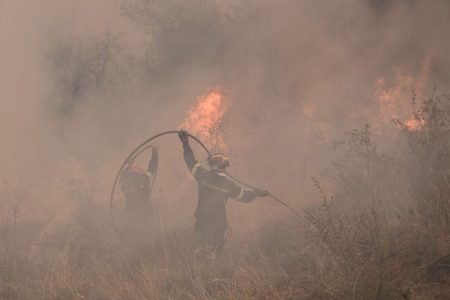 Φωτιά τώρα σε πεδίο βολής στο Μελενικίτσι στις Σέρρες