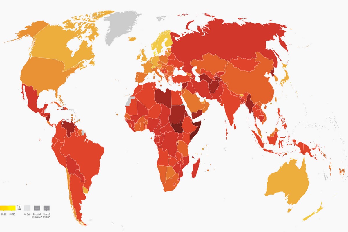 Δείκτης Διαφθοράς: Στην 59η θέση η Ελλάδα – Κάτω από τη βάση η βαθμολογία της